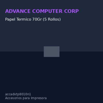 Papel Termico 70Gr (5 Rollos)