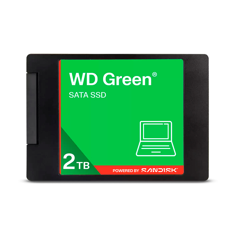 Unidad En Estado Solido Western Digital Green, Wds200T5G0A, 2Tb, Sata, 2.5, 7Mm. @@@