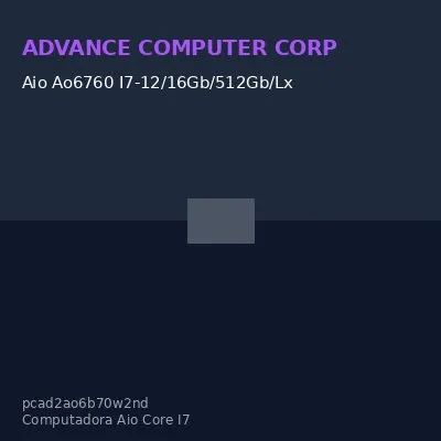 Aio Ao6760 I7-12/16Gb/512Gb/Lx